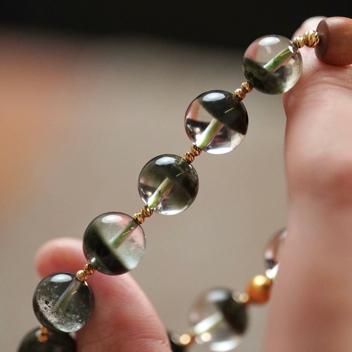 Green Phantom Quartz bracelet