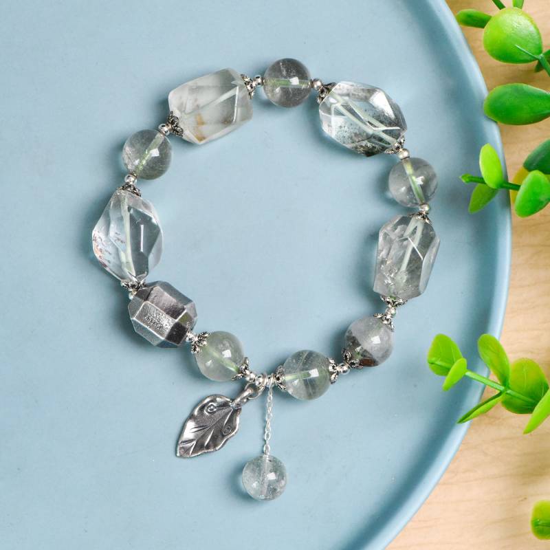 Green Phantom Quartz Wealth Bracelet