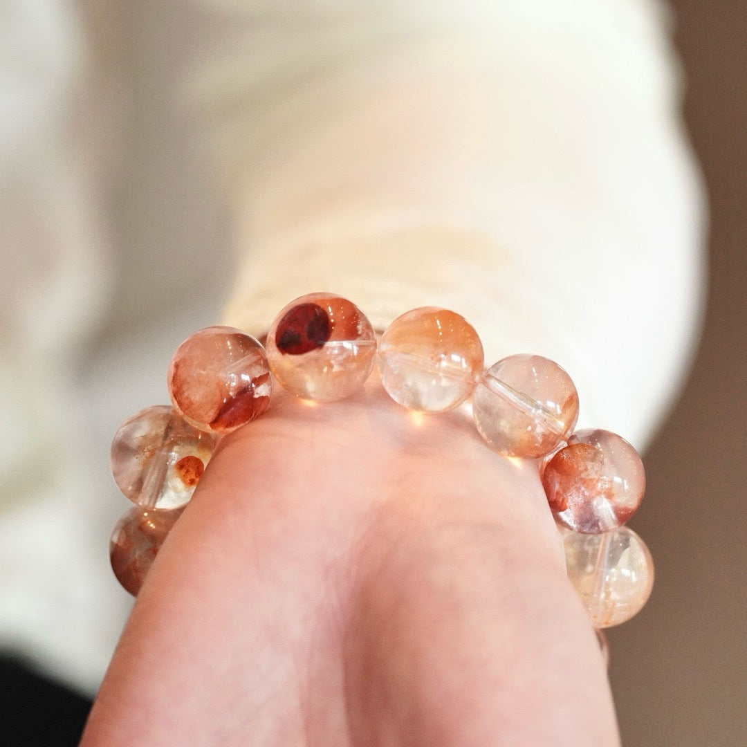 Red Phantom Quartz Vitality Bracelet