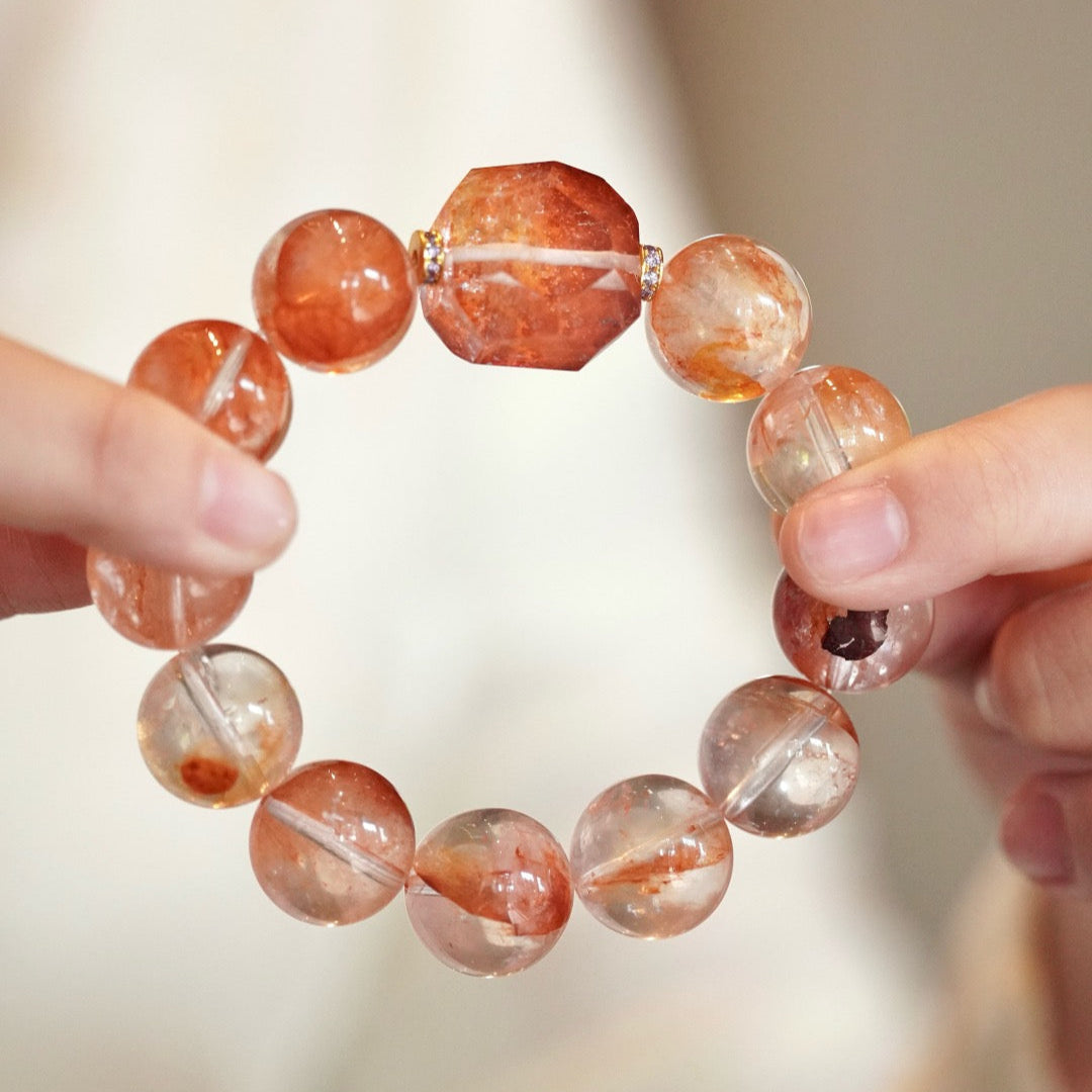 Red Phantom Quartz Vitality Bracelet