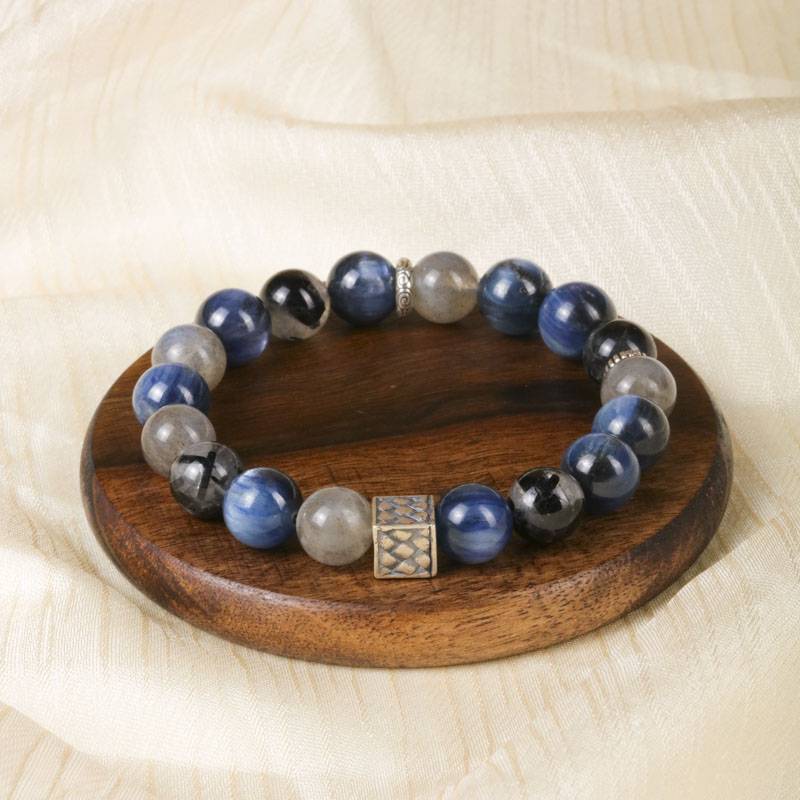 Van Gogh's Starry Night Crystal Bracelet