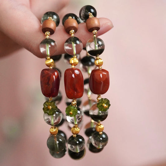 Green Phantom Quartz bracelet