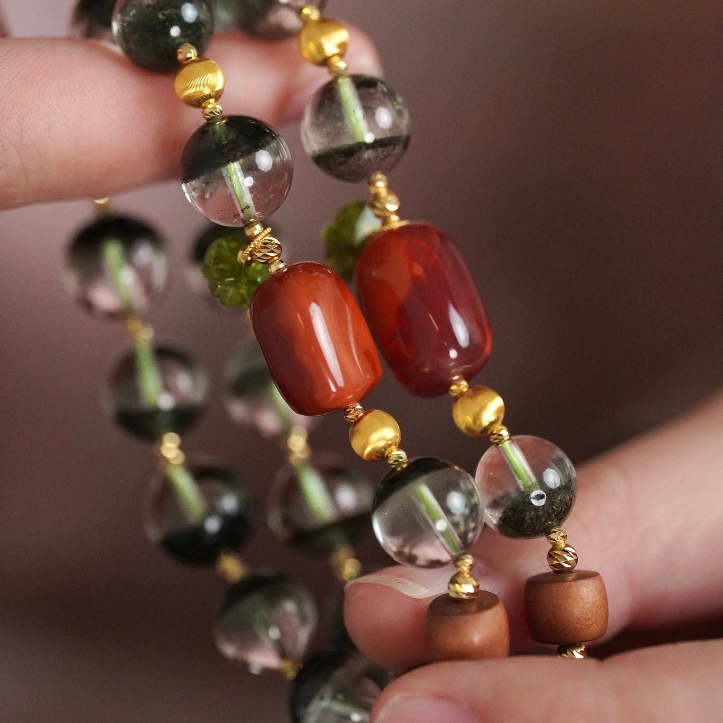 Green Phantom Quartz bracelet