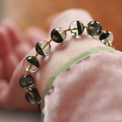 Green Phantom Quartz bracelet