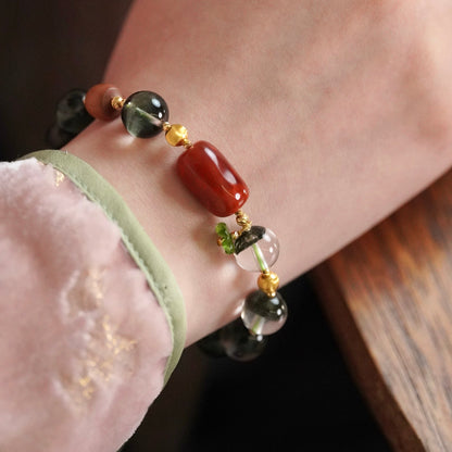 Green Phantom Quartz bracelet