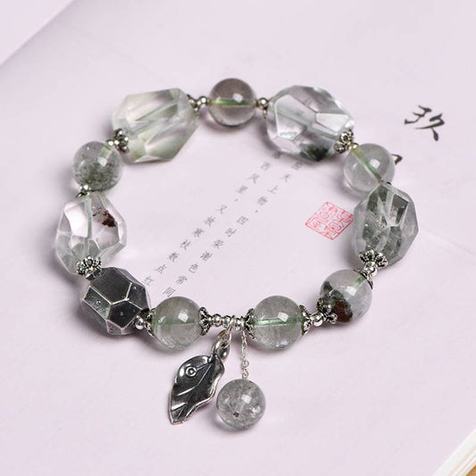 Green Phantom Quartz Wealth Bracelet