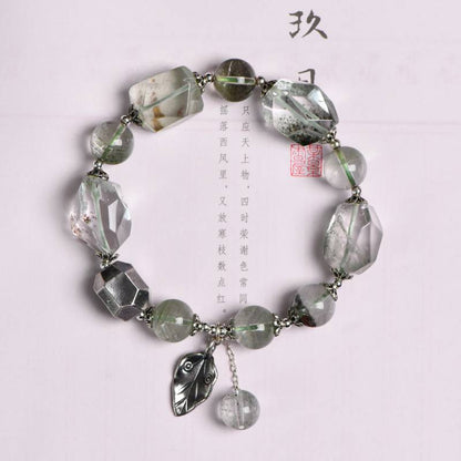 Green Phantom Quartz Wealth Bracelet