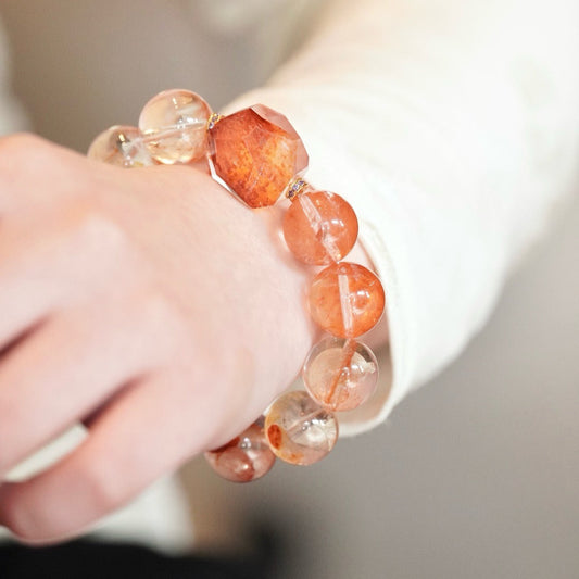 Red Phantom Quartz Vitality Bracelet