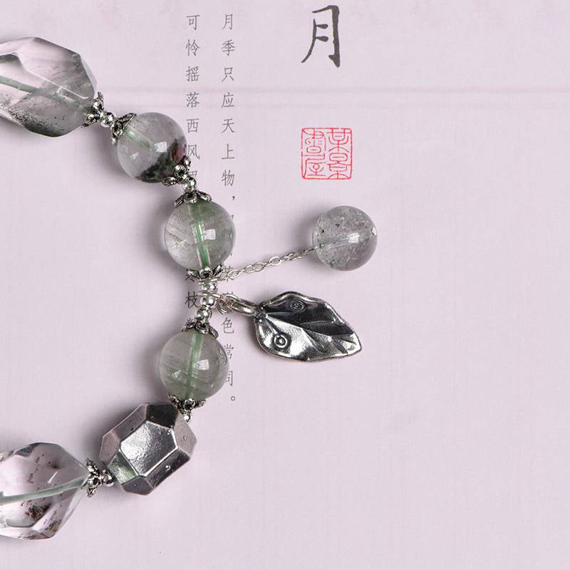 Green Phantom Quartz Wealth Bracelet
