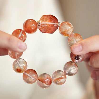 Red Phantom Quartz Vitality Bracelet